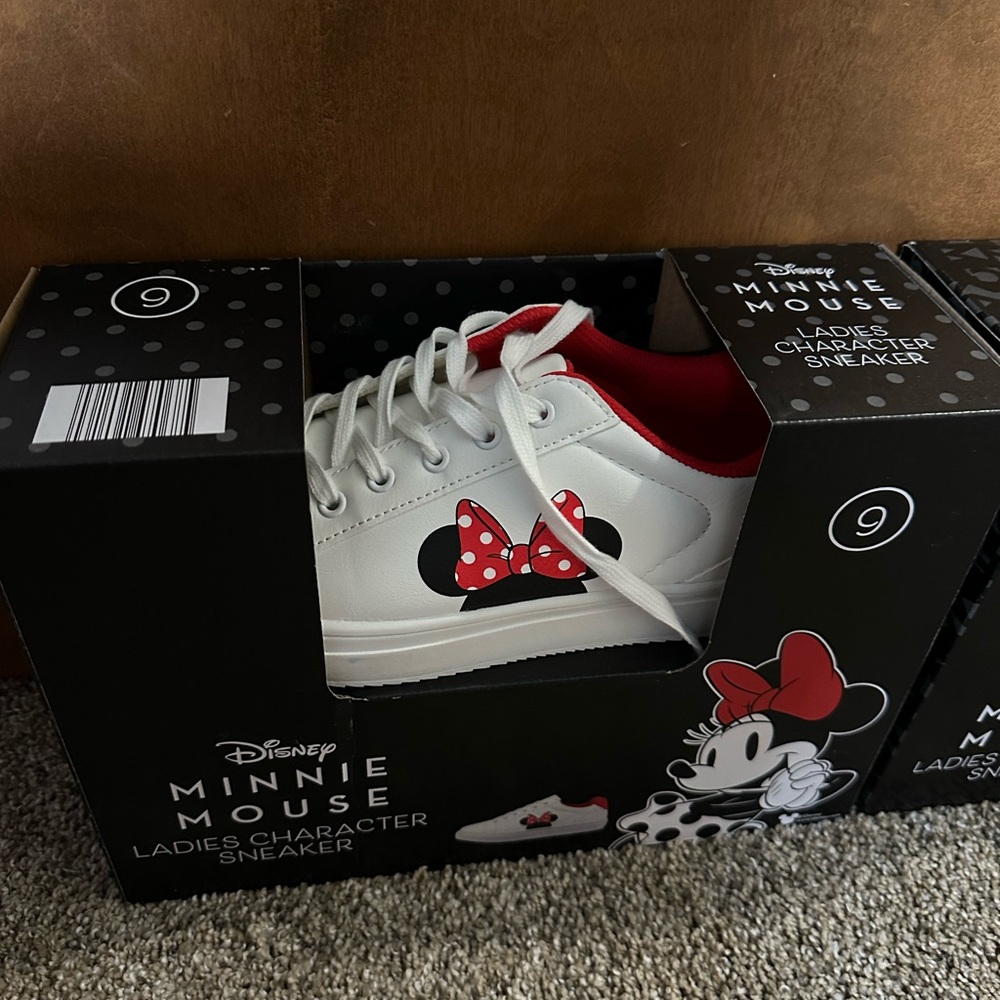 Disney White and Red Sneakers for Kids